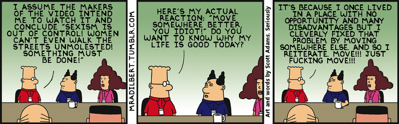 Illustration for article titled MRA Dilbert says what Scott Adams is actually thinking